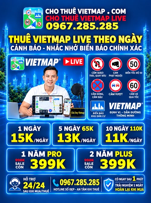 Thuê Vietmap Live theo ngày