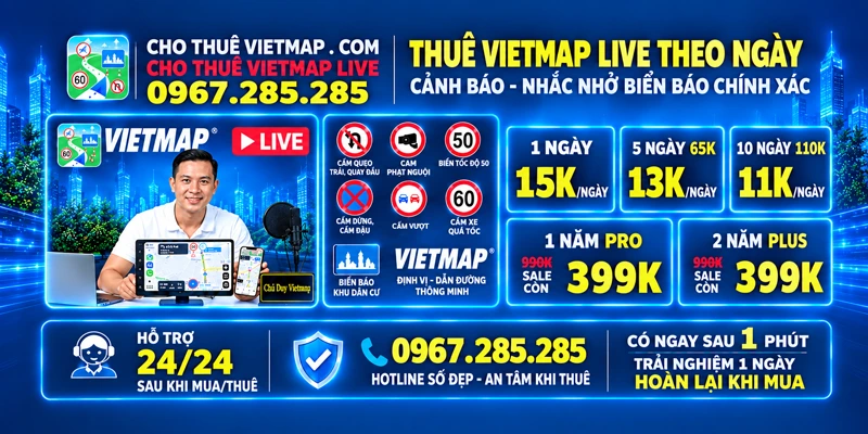Thuê Vietmap Live theo ngày