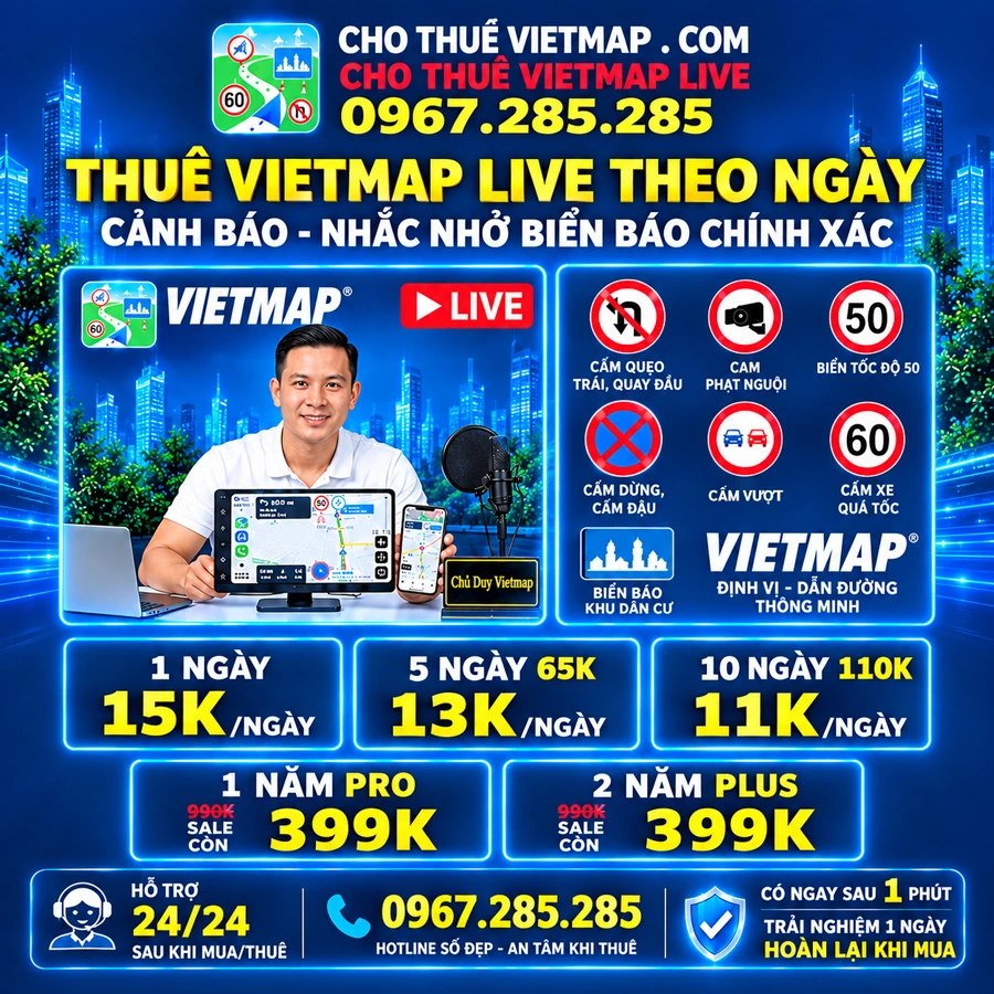 Thuê Vietmap Live theo ngày