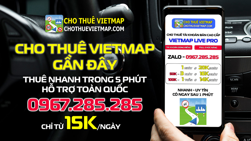 cho thuê vietmap live gần đây